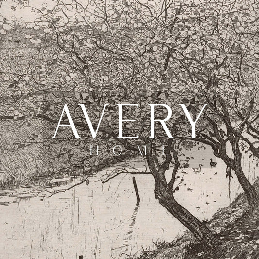Antique botanical engraving of an old apple tree with twisting branches and dense foliage, illustrated in detailed black-and-white linework.